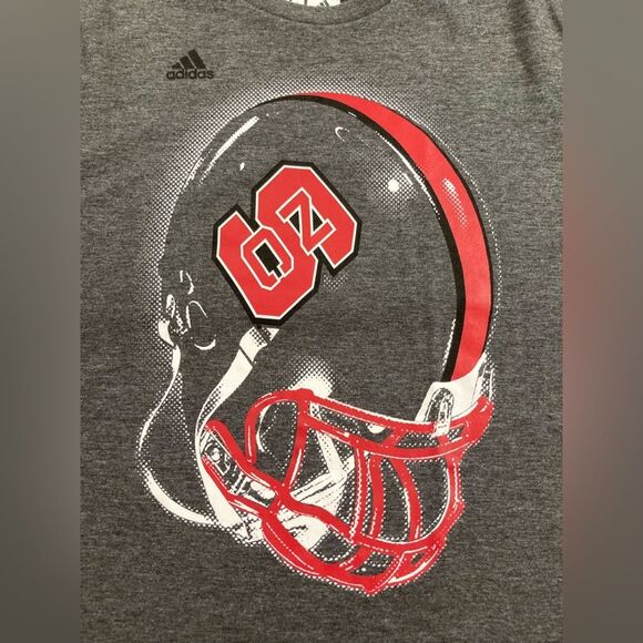 NC State Wolfpack T-Shirt Men’s M Gray Adidas NCAA Football Tee Athletic Top - Picture 4 of 9